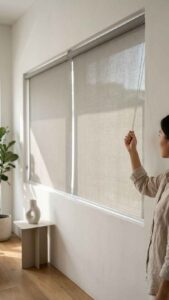 Rèm cuốn chống nắng dài 1,6m và ngang 3m